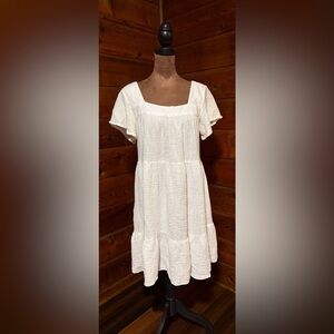 BEACH LUNCH LOUNGE COTTON MINI DRESS.